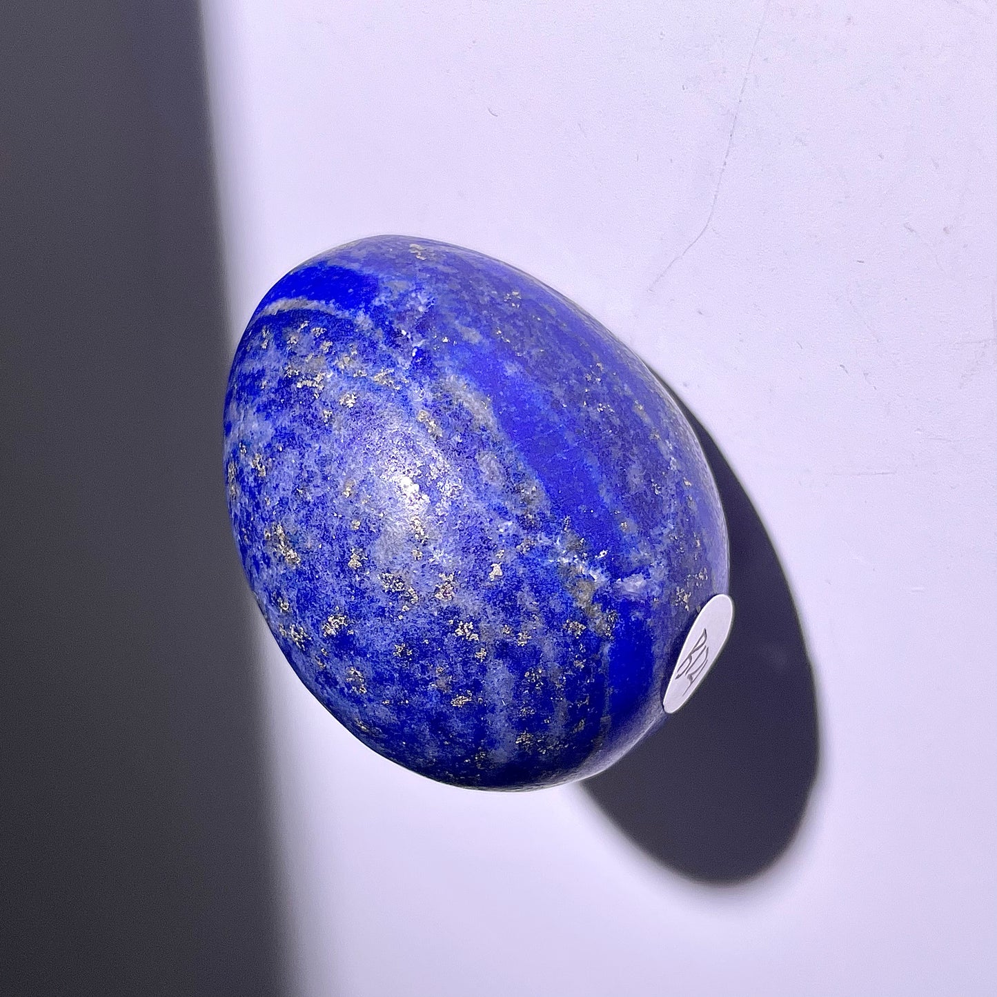 B121◇１点物◇ラピスラズリ エッグ◇46×36×36mm天然石・鉱物・パワーストーン