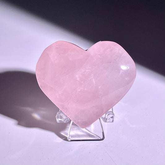 B283◇１点物◇ローズクォーツ  ハート◇40×49×20mm◇天然石・鉱物・パワーストーン