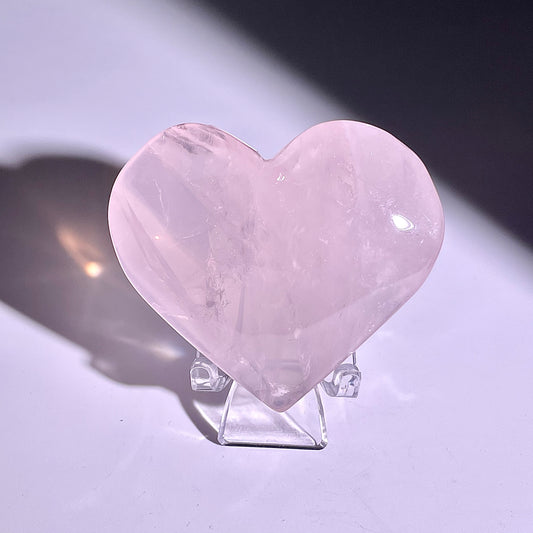 B284◇１点物◇ローズクォーツ  ハート◇44×56×20mm◇天然石・鉱物・パワーストーン
