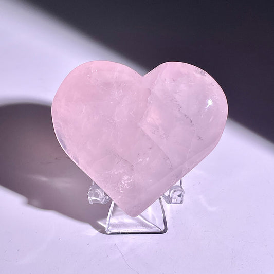 B285◇１点物◇ローズクォーツ  ハート◇44×53×18mm◇天然石・鉱物・パワーストーン