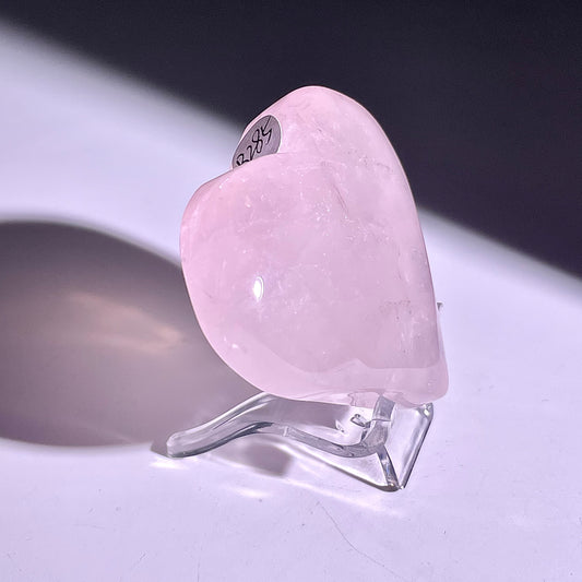 B285◇１点物◇ローズクォーツ  ハート◇44×53×18mm◇天然石・鉱物・パワーストーン