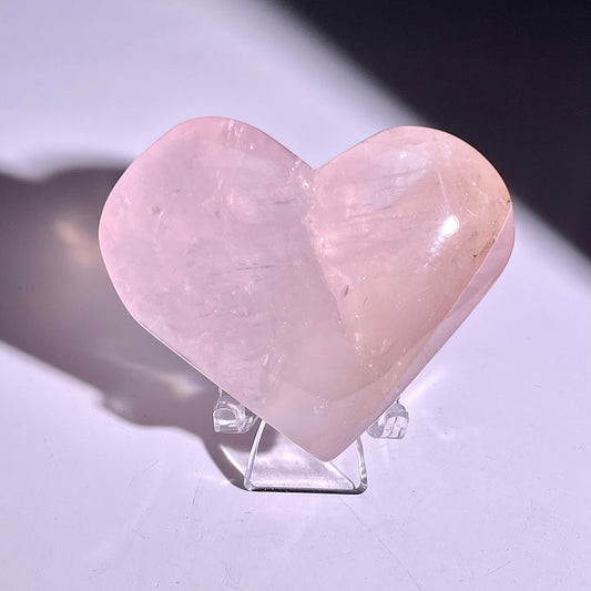 B286◇１点物◇ローズクォーツ  ハート◇44×58×20mm◇天然石・鉱物・パワーストーン