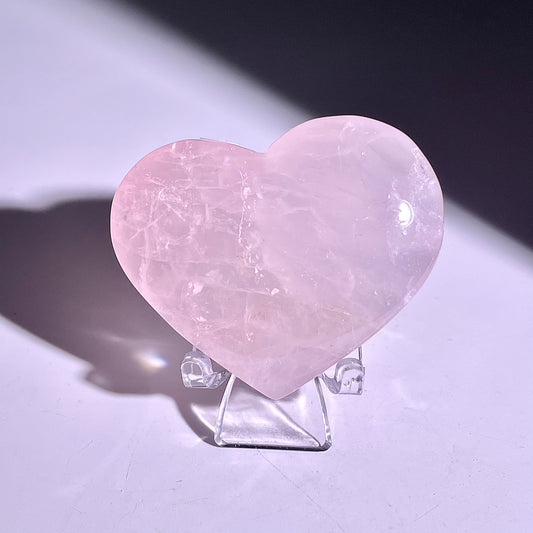 B287◇１点物◇ローズクォーツ  ハート◇41×54×15mm◇天然石・鉱物・パワーストーン