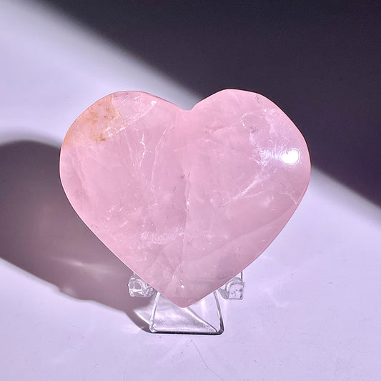 B288◇１点物◇ローズクォーツ  ハート◇50×61×21mm◇天然石・鉱物・パワーストーン
