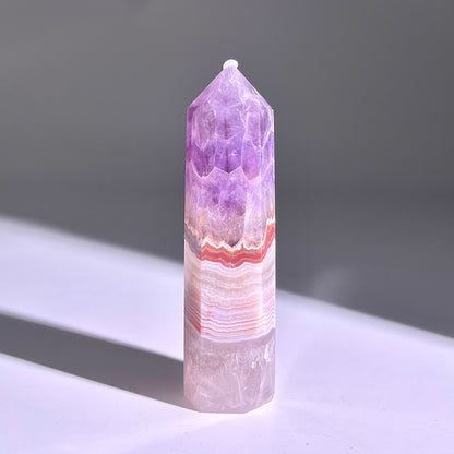 B289◇１点物◇夢幻の紫瑪瑙  ピラー◇78×24×20mm◇天然石・鉱物・パワーストーン