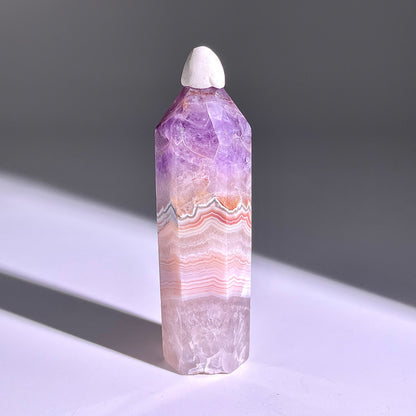 B290◇１点物◇夢幻の紫瑪瑙  ピラー◇76×23×17mm◇天然石・鉱物・パワーストーン