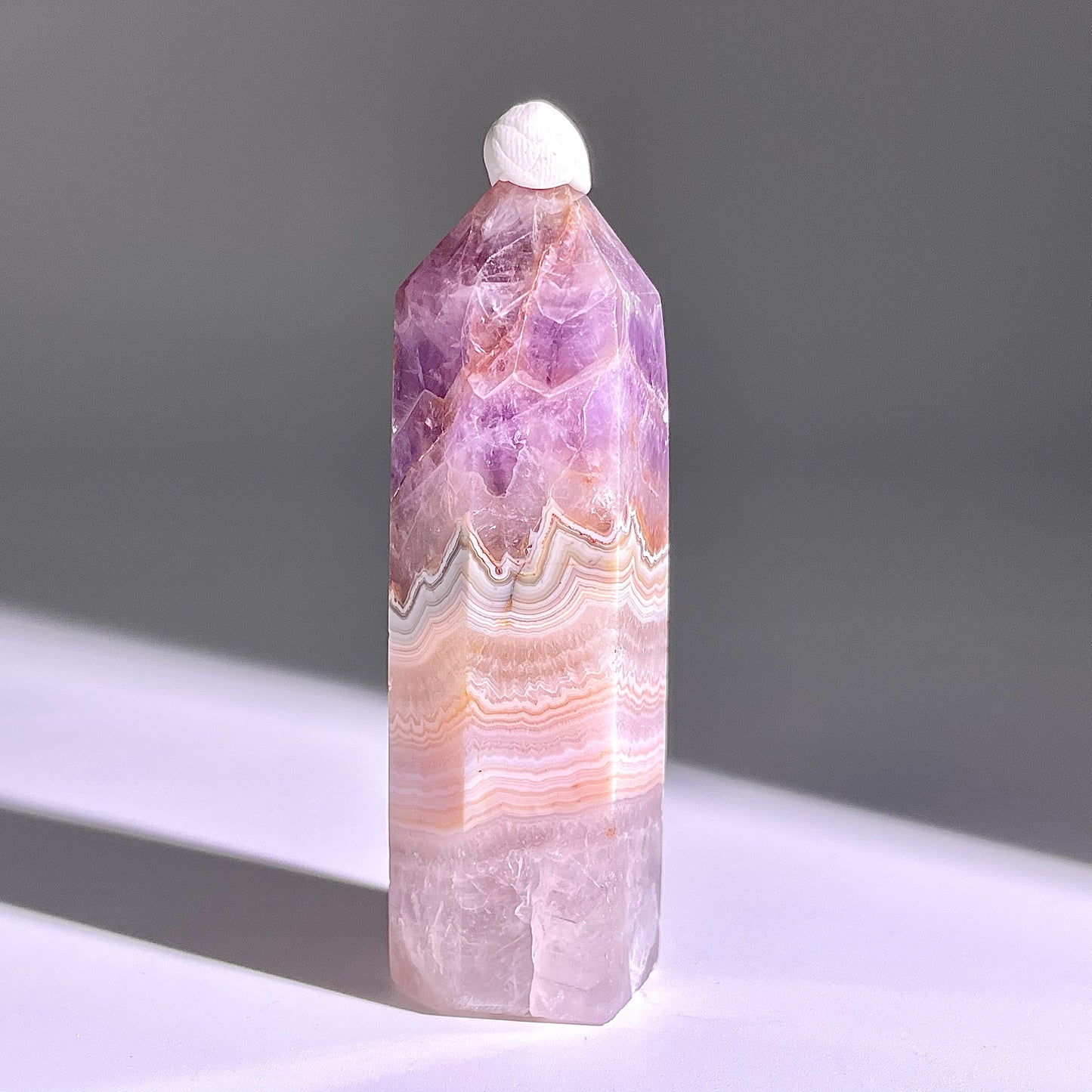 B291◇１点物◇夢幻の紫瑪瑙  ピラー◇77×19×21mm◇天然石・鉱物・パワーストーン