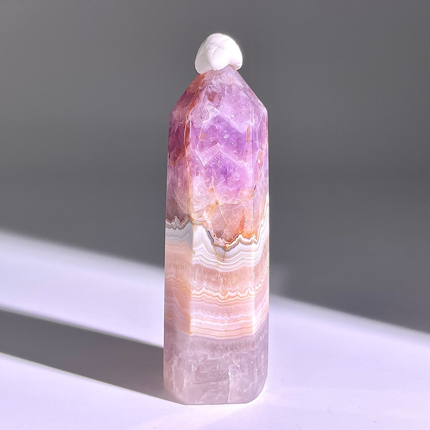 B291◇１点物◇夢幻の紫瑪瑙  ピラー◇77×19×21mm◇天然石・鉱物・パワーストーン