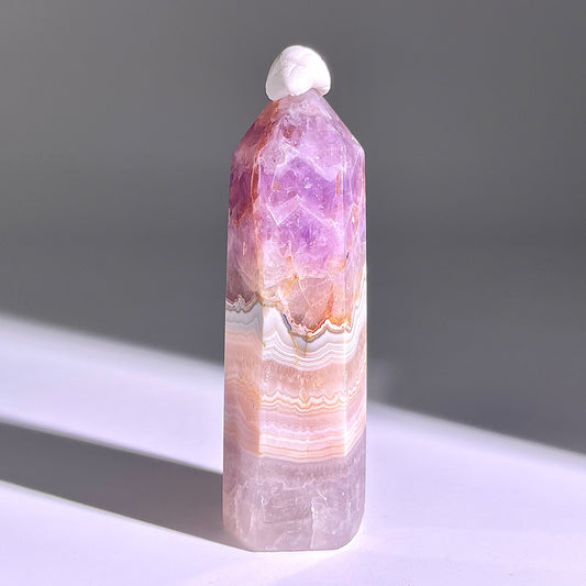 B291◇１点物◇夢幻の紫瑪瑙  ピラー◇77×19×21mm◇天然石・鉱物・パワーストーン