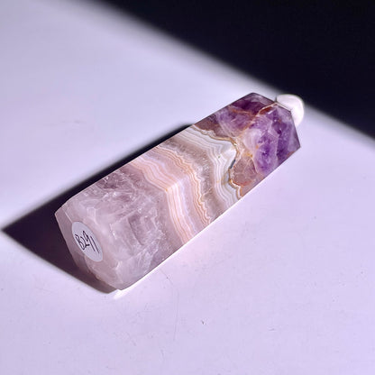 B291◇１点物◇夢幻の紫瑪瑙  ピラー◇77×19×21mm◇天然石・鉱物・パワーストーン
