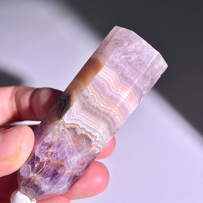 B291◇１点物◇夢幻の紫瑪瑙  ピラー◇77×19×21mm◇天然石・鉱物・パワーストーン