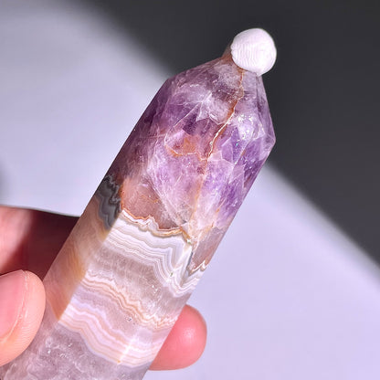 B291◇１点物◇夢幻の紫瑪瑙  ピラー◇77×19×21mm◇天然石・鉱物・パワーストーン