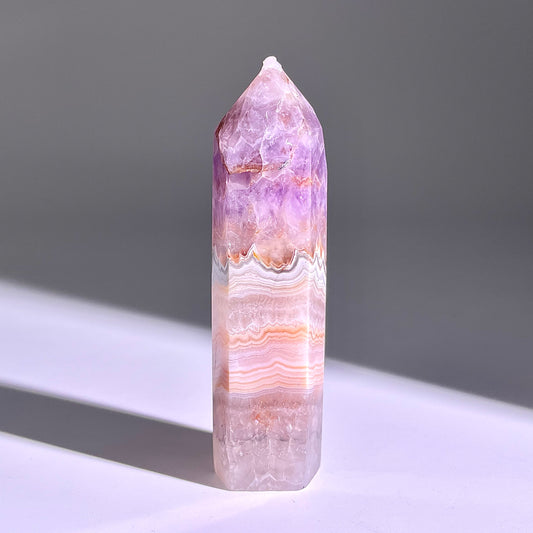 B293◇１点物◇夢幻の紫瑪瑙  ピラー◇77×19×21mm◇天然石・鉱物・パワーストーン