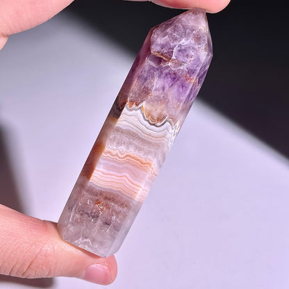 B293◇１点物◇夢幻の紫瑪瑙  ピラー◇77×19×21mm◇天然石・鉱物・パワーストーン