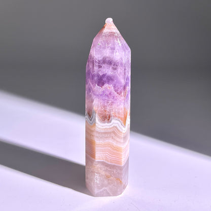 B294◇１点物◇夢幻の紫瑪瑙  ピラー◇85×24×20mm◇天然石・鉱物・パワーストーン