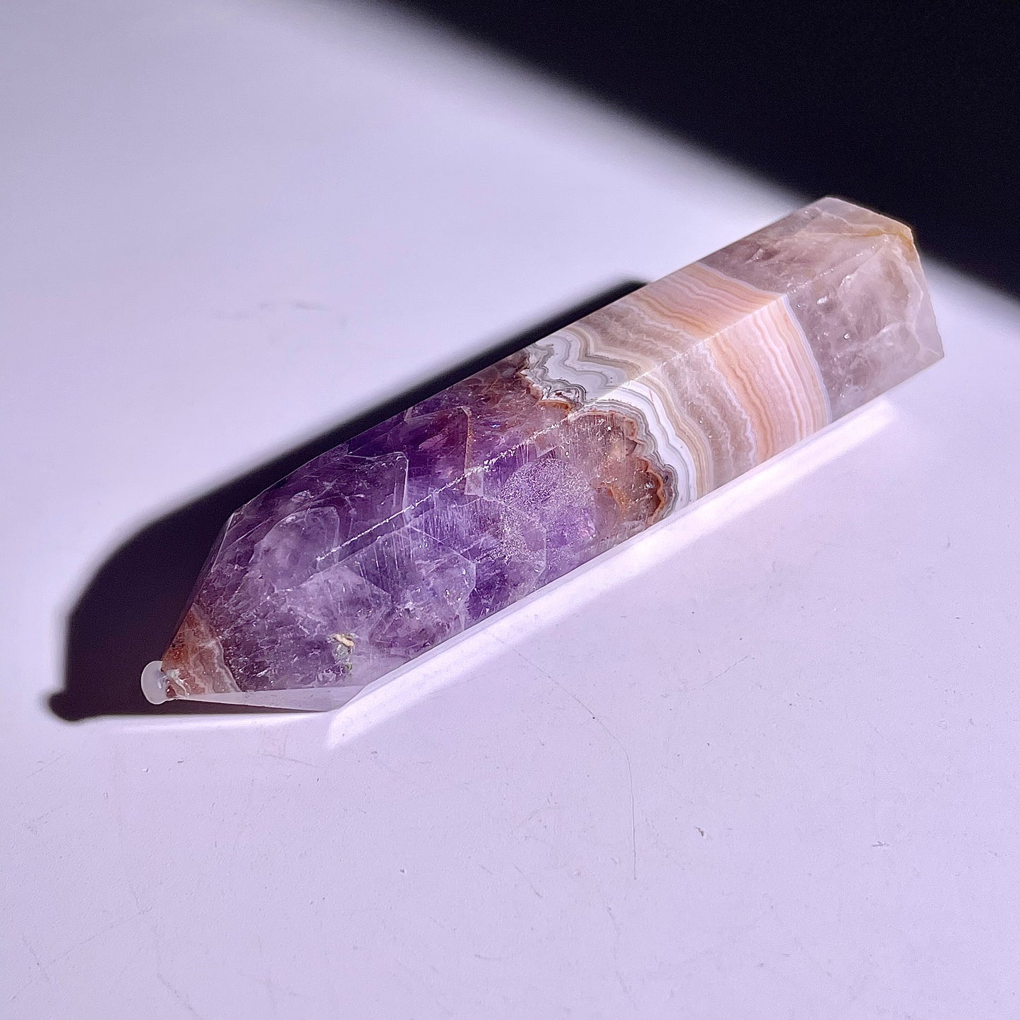 B294◇１点物◇夢幻の紫瑪瑙  ピラー◇85×24×20mm◇天然石・鉱物・パワーストーン