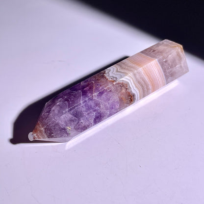 B294◇１点物◇夢幻の紫瑪瑙  ピラー◇85×24×20mm◇天然石・鉱物・パワーストーン