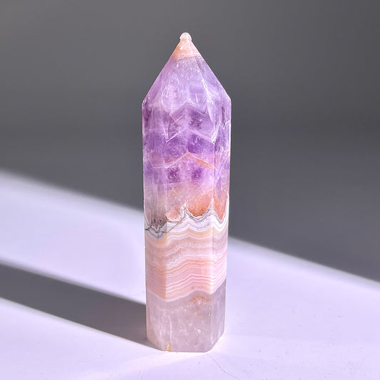 B295◇１点物◇夢幻の紫瑪瑙  ピラー◇86×21×20mm◇天然石・鉱物・パワーストーン