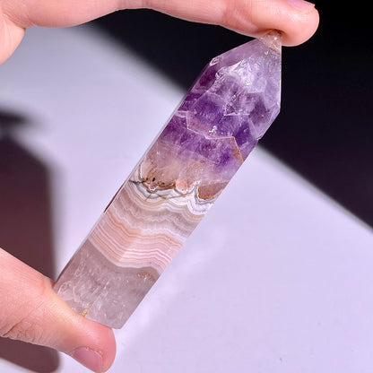 B295◇１点物◇夢幻の紫瑪瑙  ピラー◇86×21×20mm◇天然石・鉱物・パワーストーン
