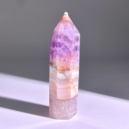 B296◇１点物◇夢幻の紫瑪瑙  ピラー◇87×25×22mm◇天然石・鉱物・パワーストーン