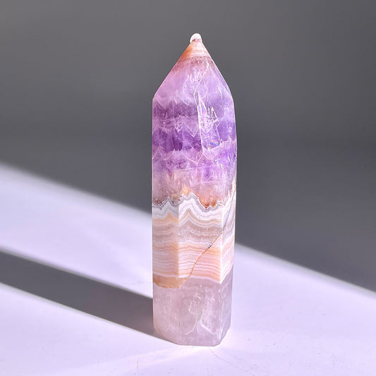 B296◇１点物◇夢幻の紫瑪瑙  ピラー◇87×25×22mm◇天然石・鉱物・パワーストーン