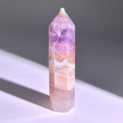 B298◇１点物◇夢幻の紫瑪瑙  ピラー◇86×20×22mm◇天然石・鉱物・パワーストーン