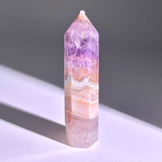 B298◇１点物◇夢幻の紫瑪瑙  ピラー◇86×20×22mm◇天然石・鉱物・パワーストーン