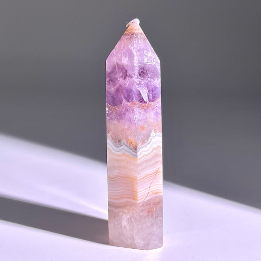 B298◇１点物◇夢幻の紫瑪瑙  ピラー◇86×20×22mm◇天然石・鉱物・パワーストーン