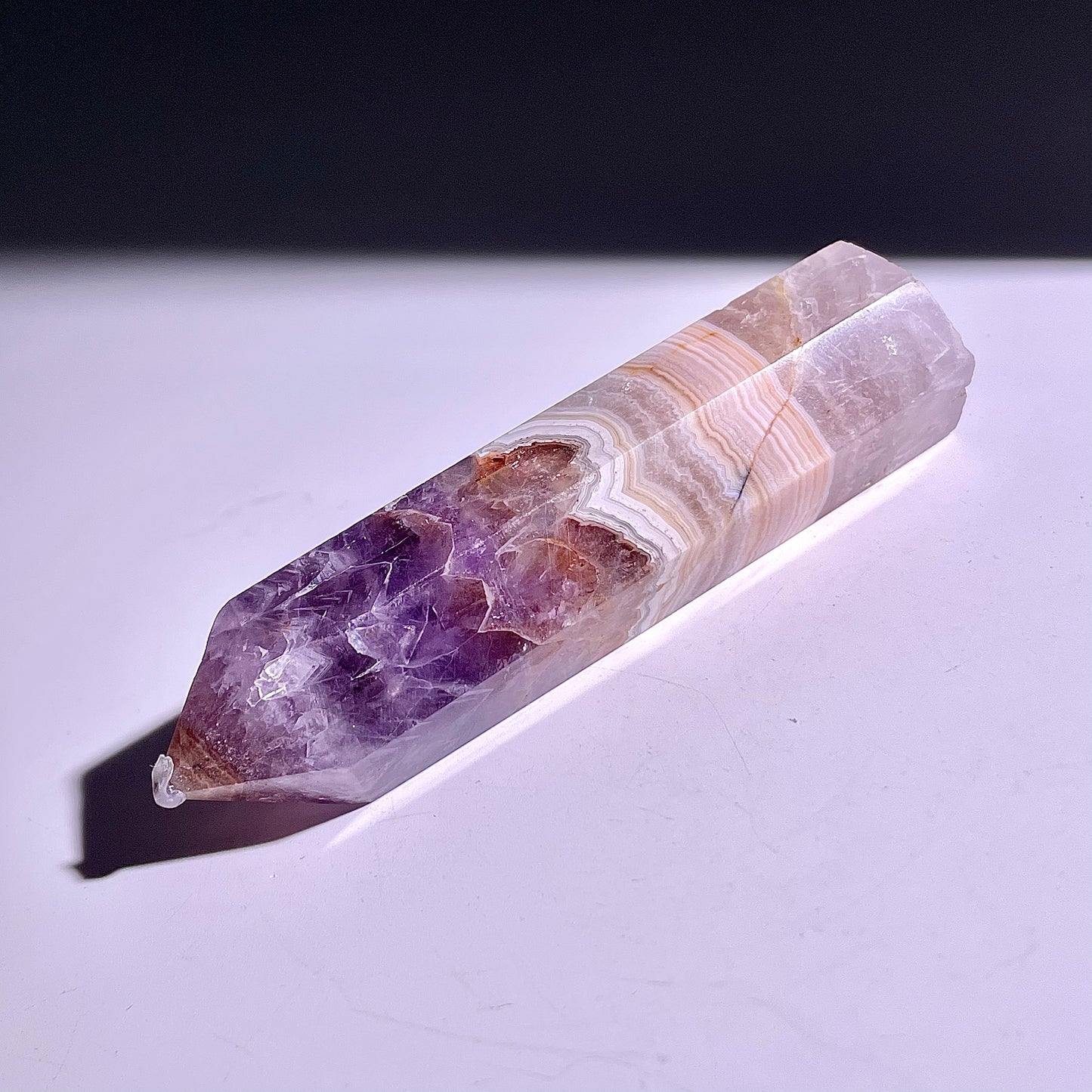 B298◇１点物◇夢幻の紫瑪瑙  ピラー◇86×20×22mm◇天然石・鉱物・パワーストーン