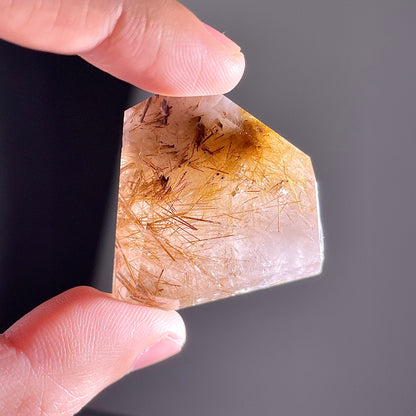 B318◇１点物◇ルチルクォーツ 不規則◇34×30×24mm◇天然石・鉱物・パワーストーン