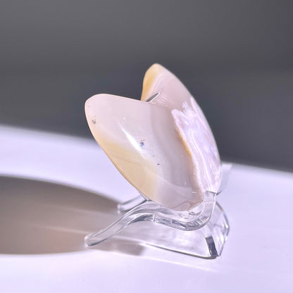 B324◇１点物◇桜瑪瑙 ムーン◇54×30×14mm◇天然石・鉱物・パワーストーン