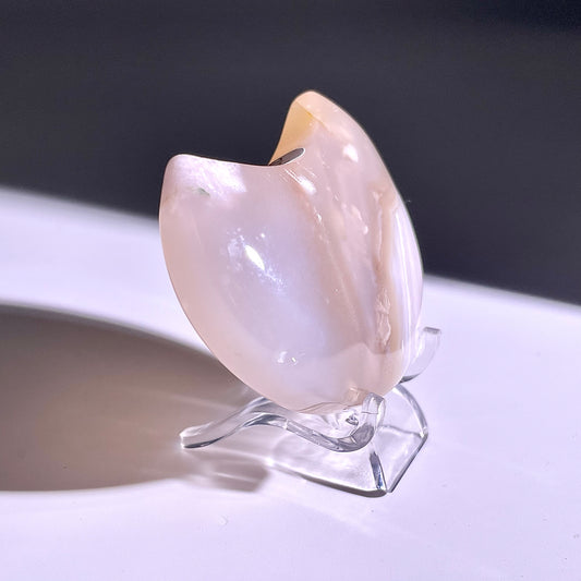 B327◇１点物◇桜瑪瑙 ムーン◇58×39×16mm◇天然石・鉱物・パワーストーン