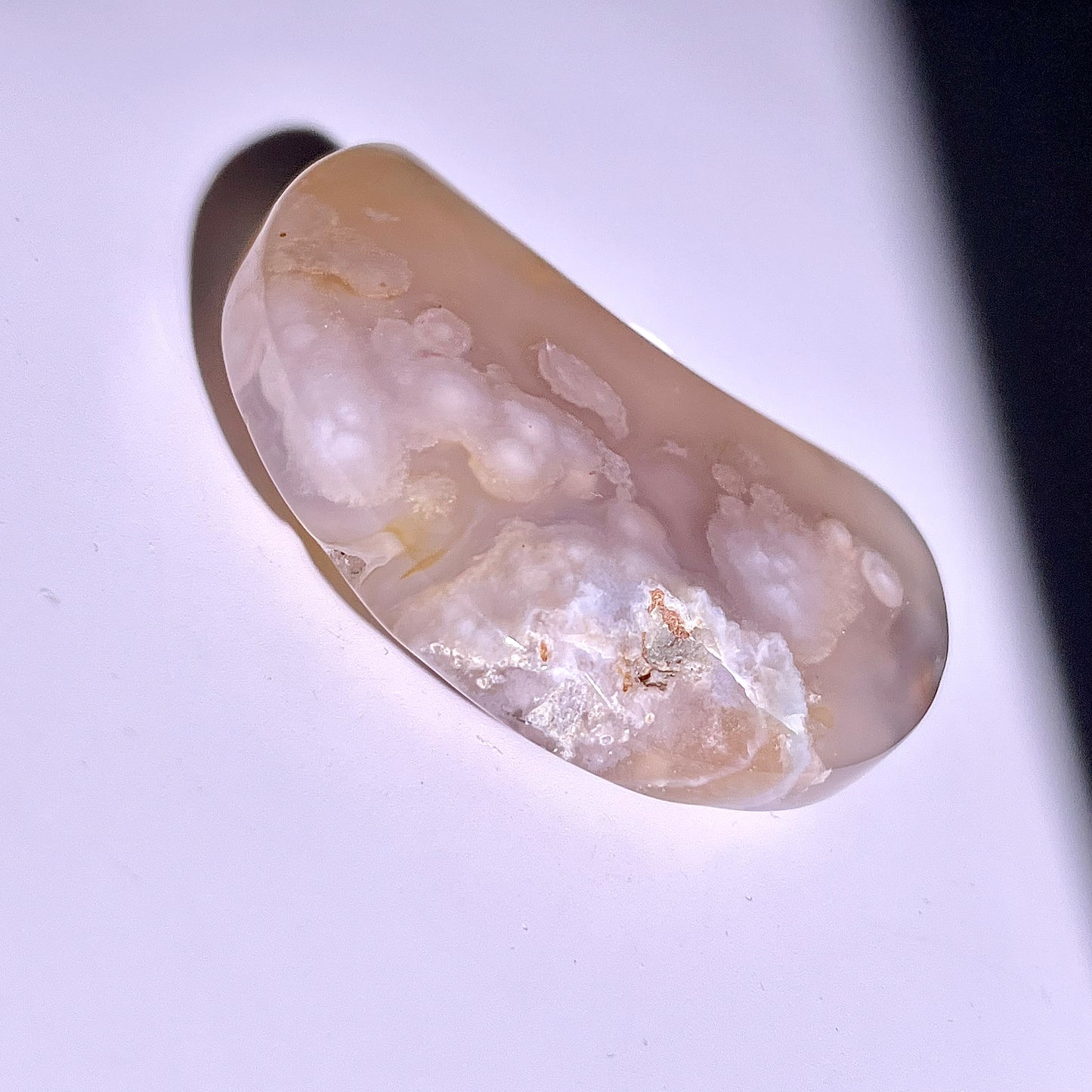 B329◇１点物◇桜瑪瑙 ムーン◇54×36×13mm◇天然石・鉱物・パワーストーン