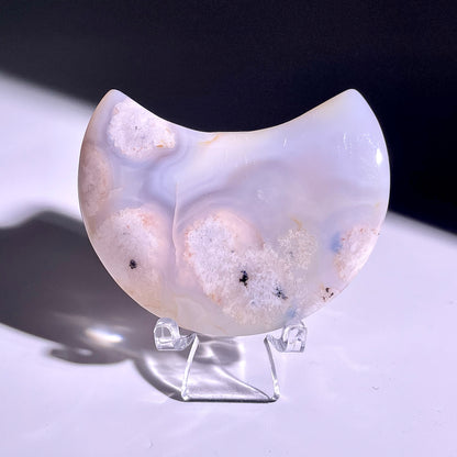 B330◇１点物◇桜瑪瑙 ムーン◇60×40×17mm◇天然石・鉱物・パワーストーン