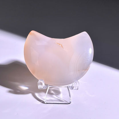 B331◇１点物◇桜瑪瑙 ムーン◇52×35×13mm◇天然石・鉱物・パワーストーン