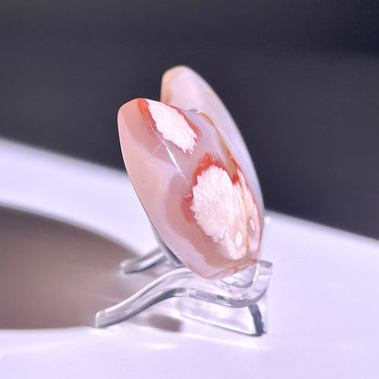 B332◇１点物◇桜瑪瑙 ムーン◇58×34×17mm◇天然石・鉱物・パワーストーン