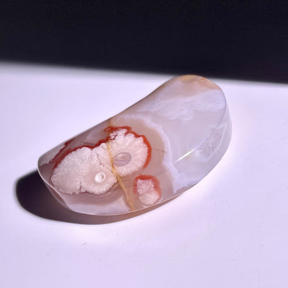 B332◇１点物◇桜瑪瑙 ムーン◇58×34×17mm◇天然石・鉱物・パワーストーン