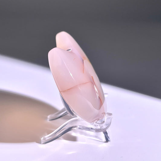 B333◇１点物◇桜瑪瑙 ムーン◇59×39×14mm◇天然石・鉱物・パワーストーン