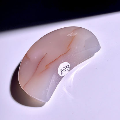 B333◇１点物◇桜瑪瑙 ムーン◇59×39×14mm◇天然石・鉱物・パワーストーン
