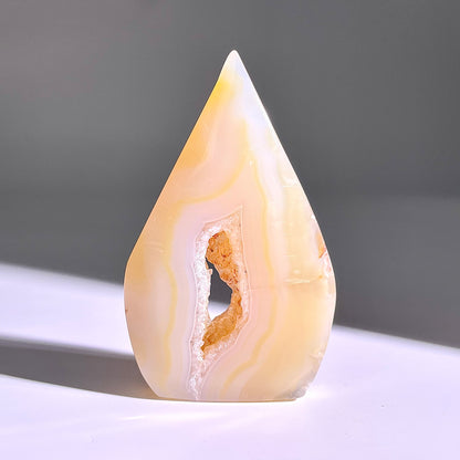 B335◇１点物◇瑪瑙 トーチ◇79×48×13mm◇天然石・鉱物・パワーストーン