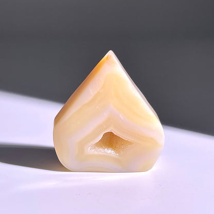 B338◇１点物◇瑪瑙 トーチ◇43×38×14mm◇天然石・鉱物・パワーストーン