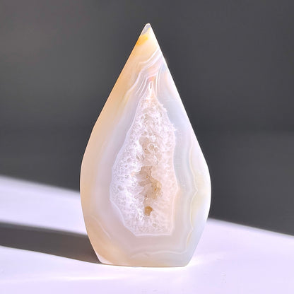 B341◇１点物◇瑪瑙トーチ◇84×46×14mm◇天然石・鉱物・パワーストーン