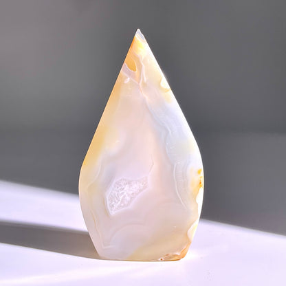 B341◇１点物◇瑪瑙トーチ◇84×46×14mm◇天然石・鉱物・パワーストーン