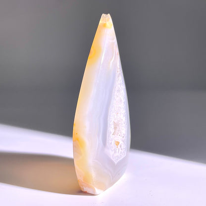 B341◇１点物◇瑪瑙トーチ◇84×46×14mm◇天然石・鉱物・パワーストーン