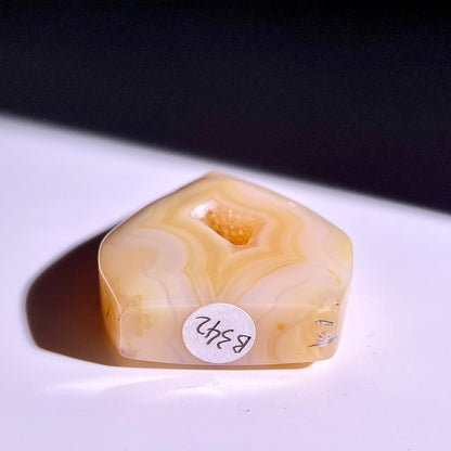 B342◇１点物◇瑪瑙トーチ◇58×39×13mm◇天然石・鉱物・パワーストーン