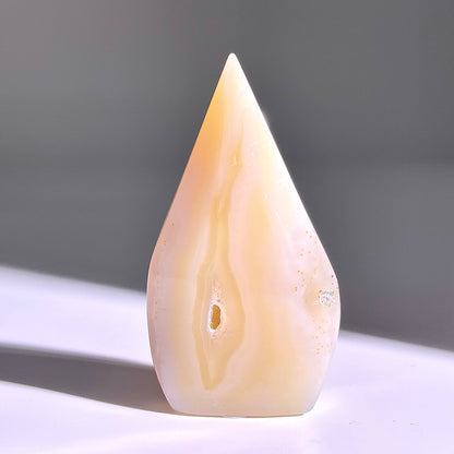 B343◇１点物◇瑪瑙トーチ◇67×36×14mm◇天然石・鉱物・パワーストーン