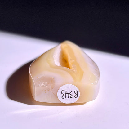 B343◇１点物◇瑪瑙トーチ◇67×36×14mm◇天然石・鉱物・パワーストーン