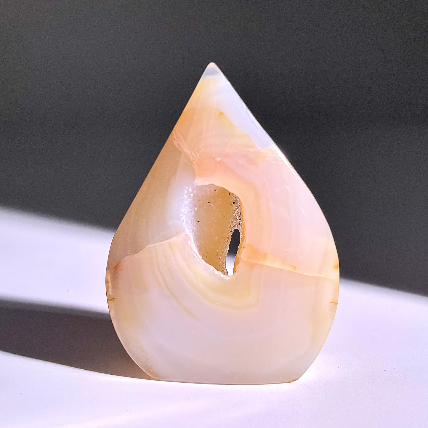 B345◇１点物◇瑪瑙 トーチ◇60×44×14mm◇天然石・鉱物・パワーストーン