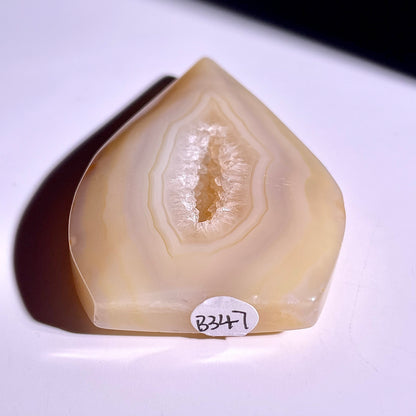 B347◇１点物◇瑪瑙 トーチ◇76×44×13mm◇天然石・鉱物・パワーストーン