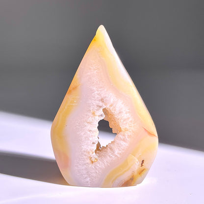 B348◇１点物◇瑪瑙 トーチ◇66×44×13mm◇天然石・鉱物・パワーストーン